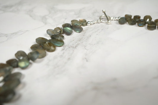 Collar Labradorita Plata