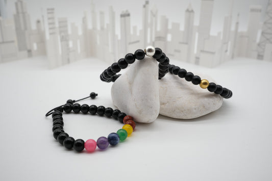 Obsidiana Brillante con Cuarzos